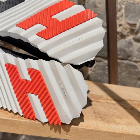 Hermès Black Suede Mesh Bouncing Sneakers - Picture 9 of 13